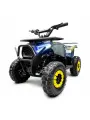 Детский квадроцикл MOTAX GRIZLIK MIDI E1000 BW, электрический, макс. скорость 35 км/ч, цвет: черно-желтый камуфляж