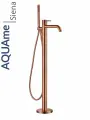 Смеситель для ванны AQUAme Siena напольный шлифованная медь AQM6218BC