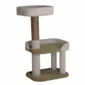 Когтеточка для кошек «Етк Зоо» Комфорт 96 для кошек, 40*52*96 см, оливковый ковролин, джут