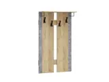 Вешалка Галант (1200х700х260) Модульная прихожая Галант цвет дуб крафт золотой/ателье светлое тэкс