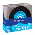 Оптический диск Verbatim CD-R 700MB 52X AZO Vinyl, Slim Case, 10шт