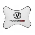 Подушка на подголовник автомобильная белая экокожа CHANGAN HUNTER PLUS