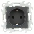 2 шт. Simon 24 Графит Розетка 2К+3 Sсhuko без защитных шторок, 2450434-038