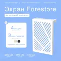 Навесной экран Forestore для чугунных батарей 4 секции (390мм) белый