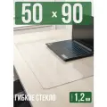 Коврик настольный прозрачный на письменный рабочий стол - 1,2мм50x90см, подкладка настольная гибкое жидкое стекло