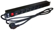 Блок розеток Lanmaster TWT-PDU19-16A8P-1.8 8 розеток 1.8 м черный