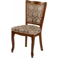 Стул деревянный из массива бука с мягкой спинкой Лорель Миланский орех