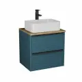 Тумба Torno 65 сине-зелёный под накладной умывальник