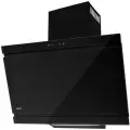 Кухонная вытяжка наклонная пристенная 60 см черная с газлифтом стекла AKPO WK-9 Kastos Premium