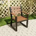 Кресло садовое ВЕРЕС. 0,7 м, металл, дерево. Доски с покраской. Семь Слонов.