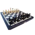 Шахматы резные с вставками 36 на 36 см деревянные Польша