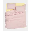 Набор наволочек из вареного хлопка в розовую полоску 70х70 см