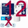 Бумага туалетная Tork T4 2сл бел целлюл 23м 184л 8рул/уп ( 12 уп )