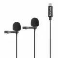 Микрофон петличный Saramonic LavMicro U3C двойной с кабелем 6 м, разъем Type-C