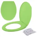 Сиденье для унитаза Мультидом однотонное полипропилен зелeный 447 мм 367 мм