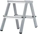 Стремянка Новая Высота 2 Ступени Nv1140 2-Х Сторонняя Комбинированная Рабочая Высота: 2.44 М, Нагрузка 150 Кг.
