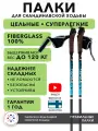Палки для скандинавской ходьбы цельные Finpole NR стекловолокно 115 см