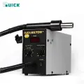 Quick 857DW+ станция для распайки горячим воздухом QUICK портативная цифровая дисплейная станция для нагрева термофена