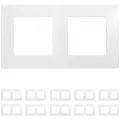 Рамка двойная Legrand Etika универсальная белая (комплект из 10 шт.)