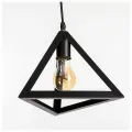 Светильник подвесной Треугольник 1x40Вт E27 черный 16х16х116 см, 3950787