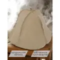 Шапка банная из овчины бежевая Овечкинъ