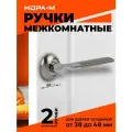 Ручка на розетке НОРА-М 103 А AL, 2 шт., штифт 110 мм, универсальная