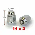 Гайка колёсная закрытая 14х2 (Ford Transit etc.), конус высота 35, ключ 19, хром