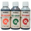 Комплект удобрений BioBizz Pack Indoor (Bio-Grow + Bio-Bloom + Top-Max) 3шт по 250мл