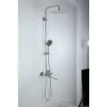 Душевая система с тропическим душем Frap F24806 нержавеющая сталь, сатин
