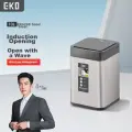 EKO Zhang Ruoyun Same Style, Smart Sensor Trash Can for Home Use, Large Size with Lid, 9208 Gray Steel 10L