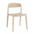Стул для кухни Moris, пластиковый каркас, со спинкой, бежевый