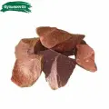 Камень кварцит малиновый колотый в коробке 20 кг