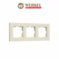 Рамка на 3 поста Werkel Slab W0032962, цвет айвори матовый