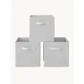 Комплект коробов 3шт. для хранения RuHome24 Стандарт белый 28х28х28