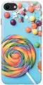 Силиконовый чехол на Apple iPhone SE (2022) / SE (2020) / 8 / 7 / Эпл Айфон СЕ 2022 / СЕ 2020 / 8 / 7 с рисунком Разноцветный леденец