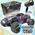 Машинка на радиоуправлении 1/16 монстр-трак Remo Hobby SMAX V2.0/ 4WD 2.4G RTR / Синий