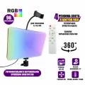 Осветитель RGB PM-26GD на пульте управления с регулировкой цвета и яркости, на шарнире, с гибким держателем для телефона