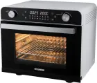 Мини-печь Hyundai MIO-HY087 Silver/Black, 36л, 1800Вт, 12 режимов, серебристо-чёрная