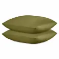 Наволочки 70х70 см из премиального сатина оливкового цвета Essential набор 2 шт Tkano TK25-PC0002