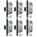 Защелка врезная Fuaro MAGNET M96WC-50 BL-24 черный (new plate) (комплект 6 штук)