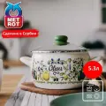 Кастрюля METROT Олива 5,3л 22см эмал. сталь с крышкой