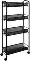 Этажерка ЗМИ Ладья 14К (Э372Ч), 4 полки, черный