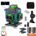 Лазерный уровень Kezers KL4D-03G, Зеленый луч 360 4D 16 Линий, С 2-мя литиевыми батареями емкостью 4000 мАч, штатив 1,6 м, нейлоновая сумка