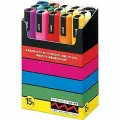 Маркеры UNI Posca PC-5M набор из 15 стандартных цветов толщина 1,8-2,5мм