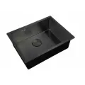 Мойка для кухни ZorG PVD 5844 GRAFIT графит с декоративной накладкой, 58х44 см, без бортика