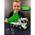 Радиоуправляемый грузовик самосвал для детей, свет, звук, подъем кузова с пульта игрушечная строительная техника