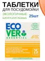 Эко таблетки Ecover Essential для посудомоечной машины (Ecocert), 25 шт