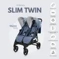 Коляска детская прогулочная для двойни Valco baby Slim Twin Tailormade, цвет Denim