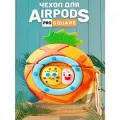 Силиконовый чехол для AirPods PRO 1/2 Губка Боб: Ананас / Защита для наушников