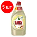Комплект 5 шт, Средство для мытья посуды, 450 мл, FAIRY (Фейри) Ромашка и витамин Е